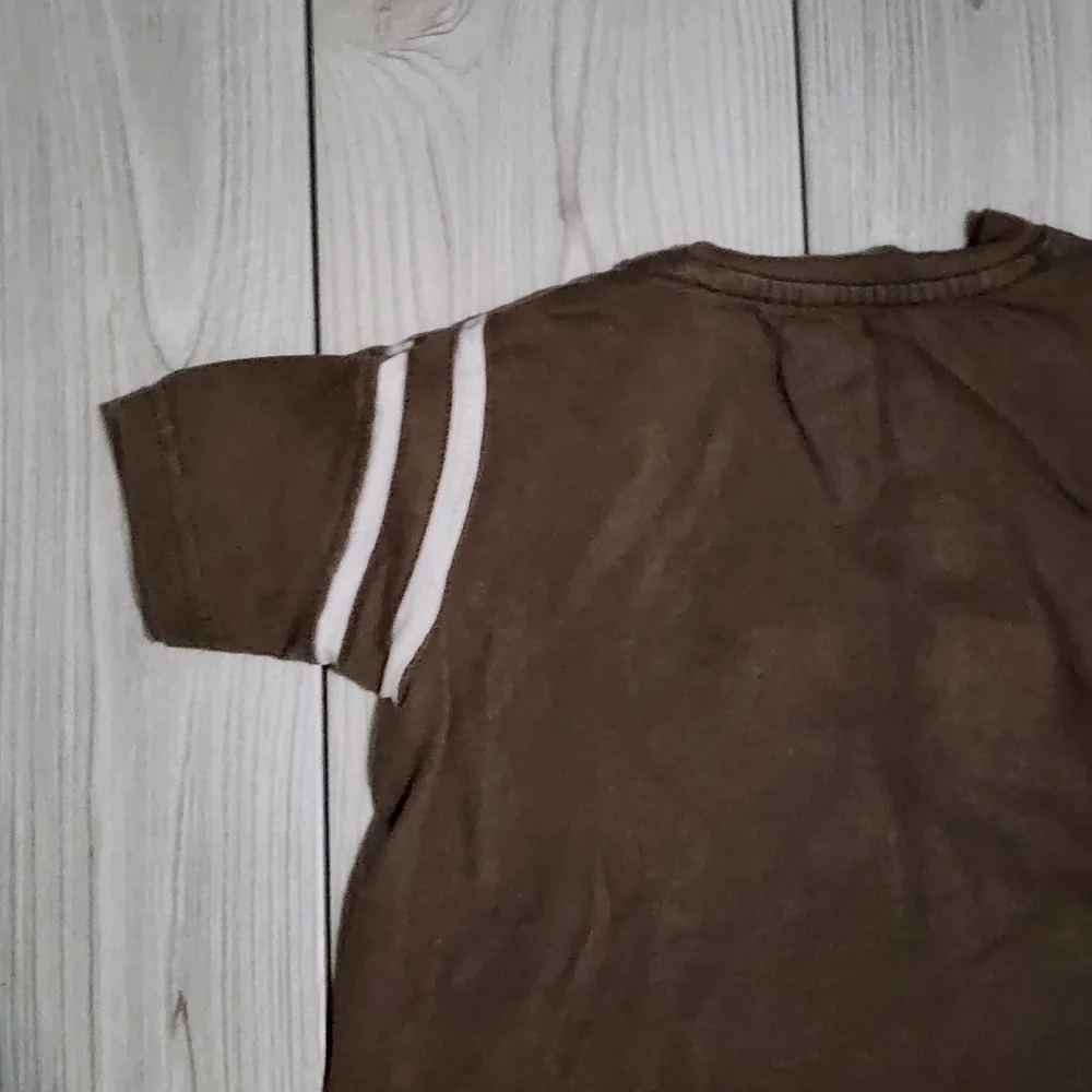 Gymboree Brown short sleeve Tee with Tiger Face Size 6-12 Mo